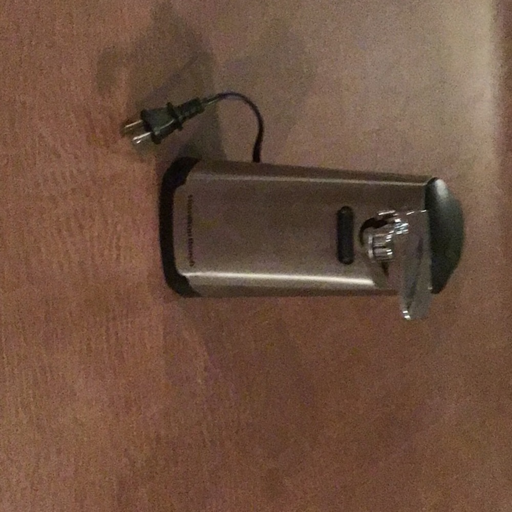 Hamilton Beach can opener, stainless steel